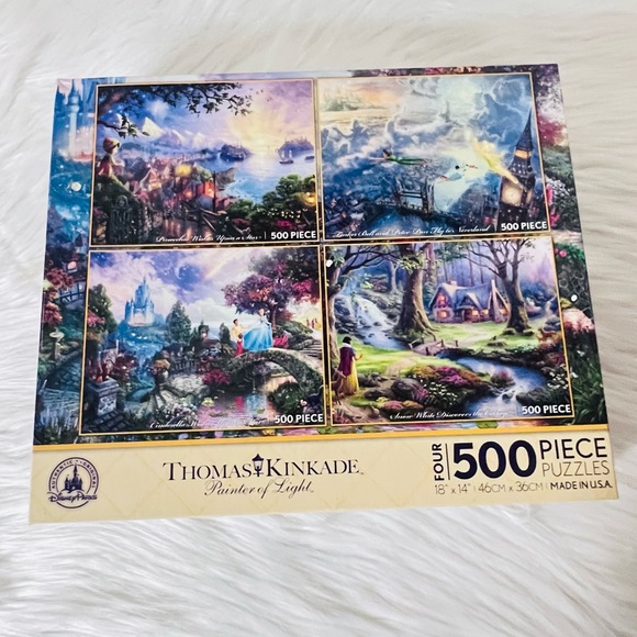 Disney Thomas Kinkade 4 in 1 Puzzle Set - Picture 4 of 11